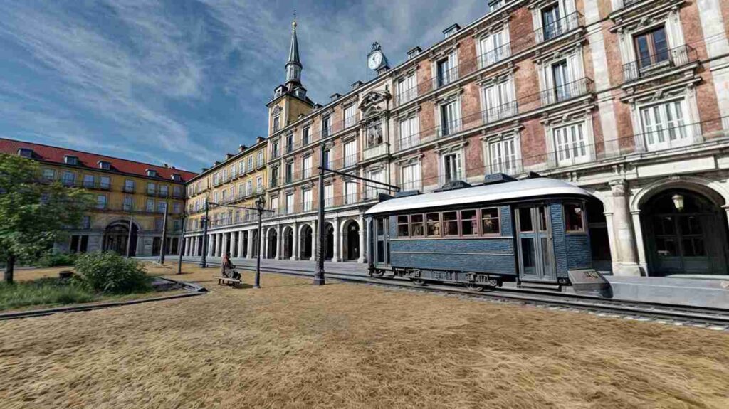 Imagen de la Puerta del Sol a través de las gafas de realidad virtual