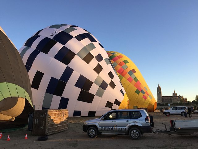 Globos para la experiencia de Segovia