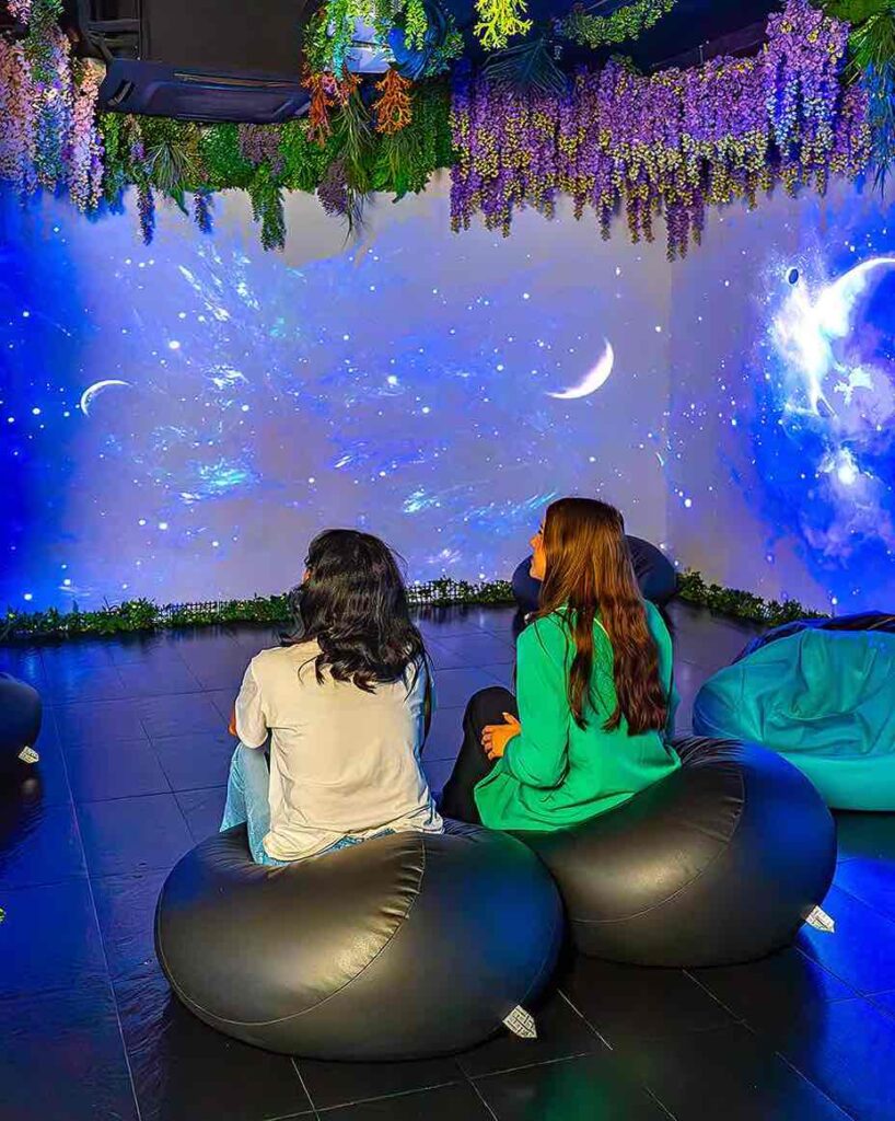 Proyección de estrellas en Museo de Ilusiones en Barcelona