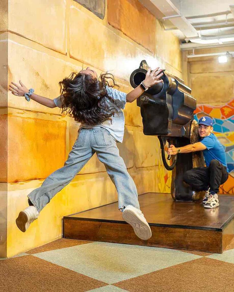 Foto graciosa en el Big Fun Museum