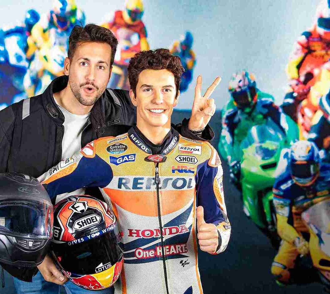Foto con Marc Marquez en el museo de cera de Madrid